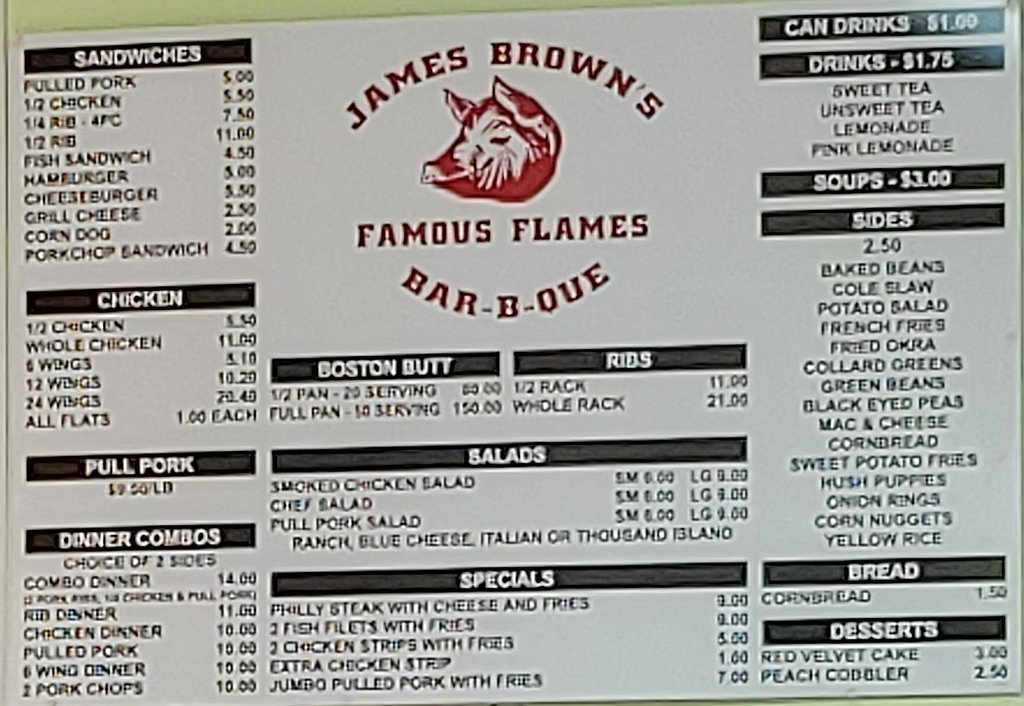 James Brown`s Famous Flames Bbq